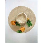 chapeau beige ananas (2)