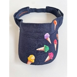 Sac de plage en jute avec des transats dans les tons verts peints à la main par Elles et No.