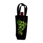 sac à bouteille de vin et champagne peint à la main par Elles et No.