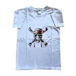 t-shirt ado pirate peint à la main par Elles et No.