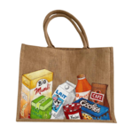 sac personnalisé avec des contenants alimentaires peints à la main par Elles et No. exemple de personnalisation