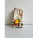 pochons paques avec un poussin style pop art très coloré peint à la main par Elles et No.