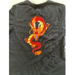 Tee-shirt noir 1214 ans avec un dragon peint à larrière sur le dos (5)