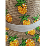 chapeau panama avec ananas peints à la main (6)