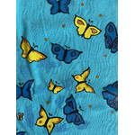 tee-shirt bleu enfant avec des papillons peints à la main  (4)