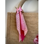 sac en jute avec un gâteau Ispahan peint à à la main par Elles et No.