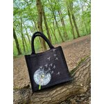 sac jute noire pisssenlit Jessica