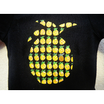 t-shirt bébé noir avec ananas