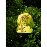 casquette enfant jaune avec tigre