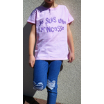 t-shirt rose fille princesse