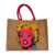 Grand sac en jute avec le portrait de Marilyn Monroe selon warhol peint à la main par Elles et No.