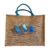 Sac XL jute transats bleu