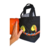 Petit sac en coton bio noir avec toucans peints à la main