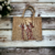 sac jute XL avec des girafes rigolotes peintes à la main par Elles et No.