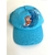 casquette enfant bleue avec un ourson surfeur peint à la main par Elles et No.