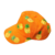 Casquette enfant orange avec des ananas peints à la main par Elles et No.