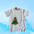T-shirt blanc   Elles et No.  avec tortues style cartoon peintes à la main