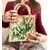 Sac en jute taille XS avec des fleurs de Myrte peintes à la main par Elles et No.