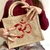 Sac en jute avec le signe OMH la sagesse peint à la main par Elles et No;