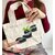 Petit sac blanc en coton bio avec des pierres zen peintes à la main par Elles et No.