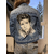 portrait de Elvis Presley peint à la main sur un blouson en jean