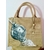 Motif original peint à la main par Elles et No. sur un sac en jute pour un Hôtel