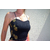 top noir femme style bustier avec ananas
