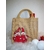 petit sac jute avec lutins de Noël