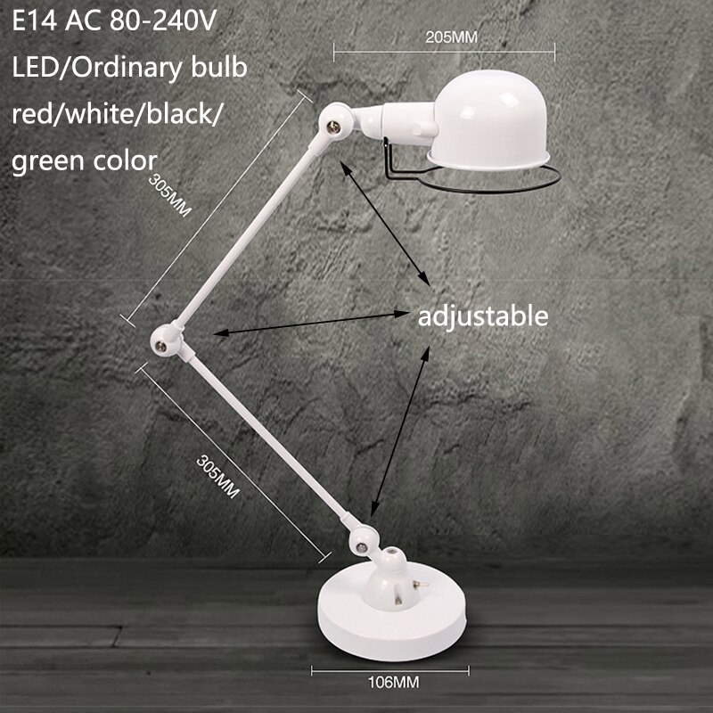 Loft-long-bras-oscillant-r-glable-fer-lampes-de-bureau-E14-Led-220V-lampe-de-Table