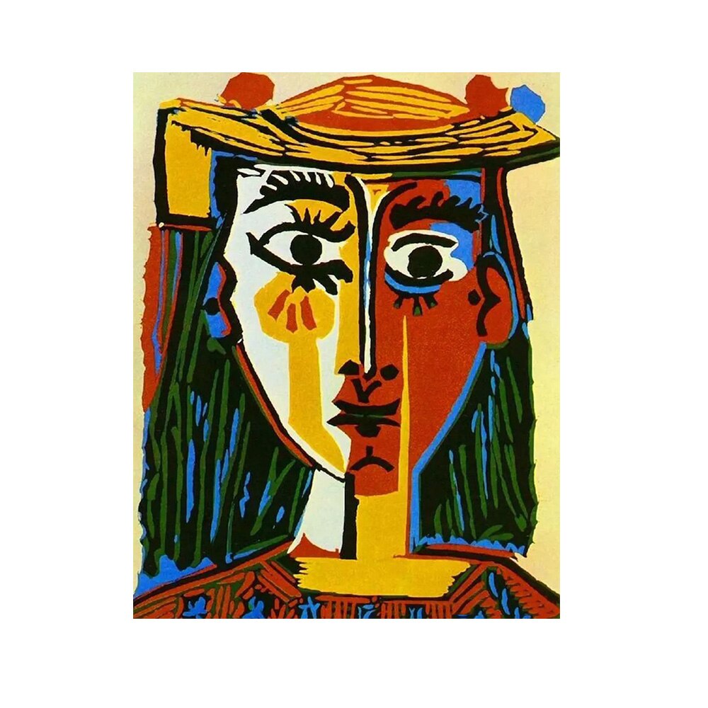 Tableau de Picasso La femme au chapeau