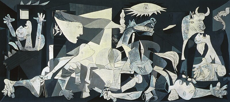 Reproduction du tableau de Picasso Guernica