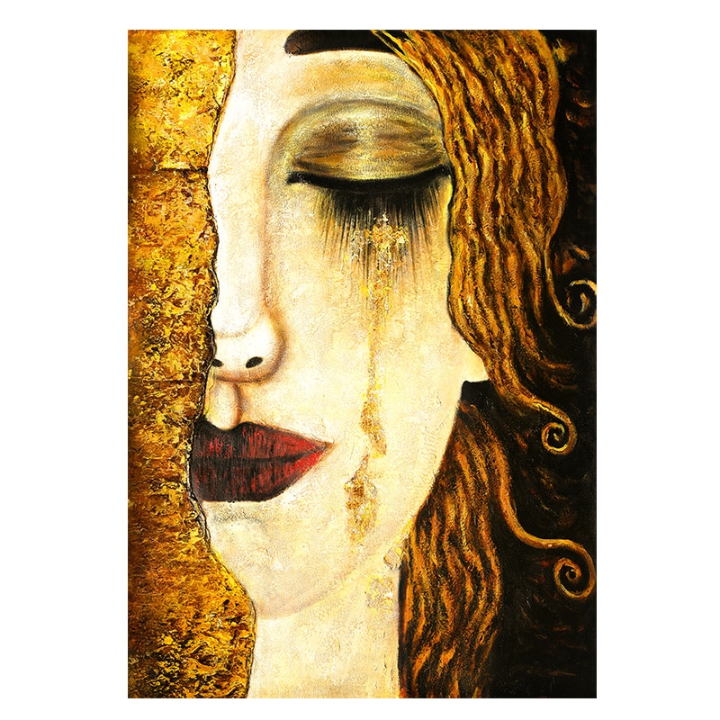 Reproduction  de Gustav Klimt Larmes de Freya