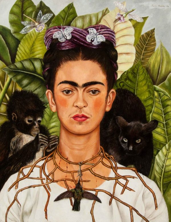 Autoportrait au collier d épines et colibri de Frida Kahlo