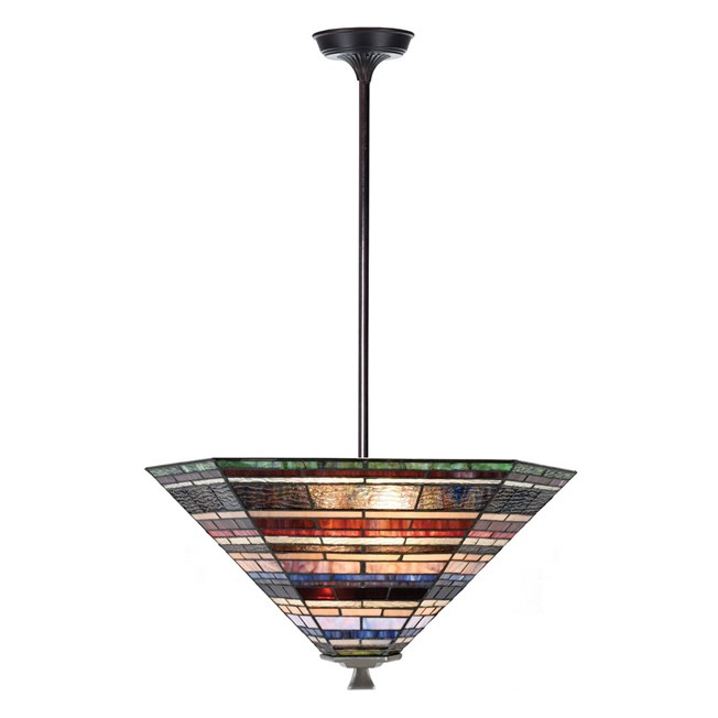 galerie glacis tiffany lampe suspendue up-light Industrielle large