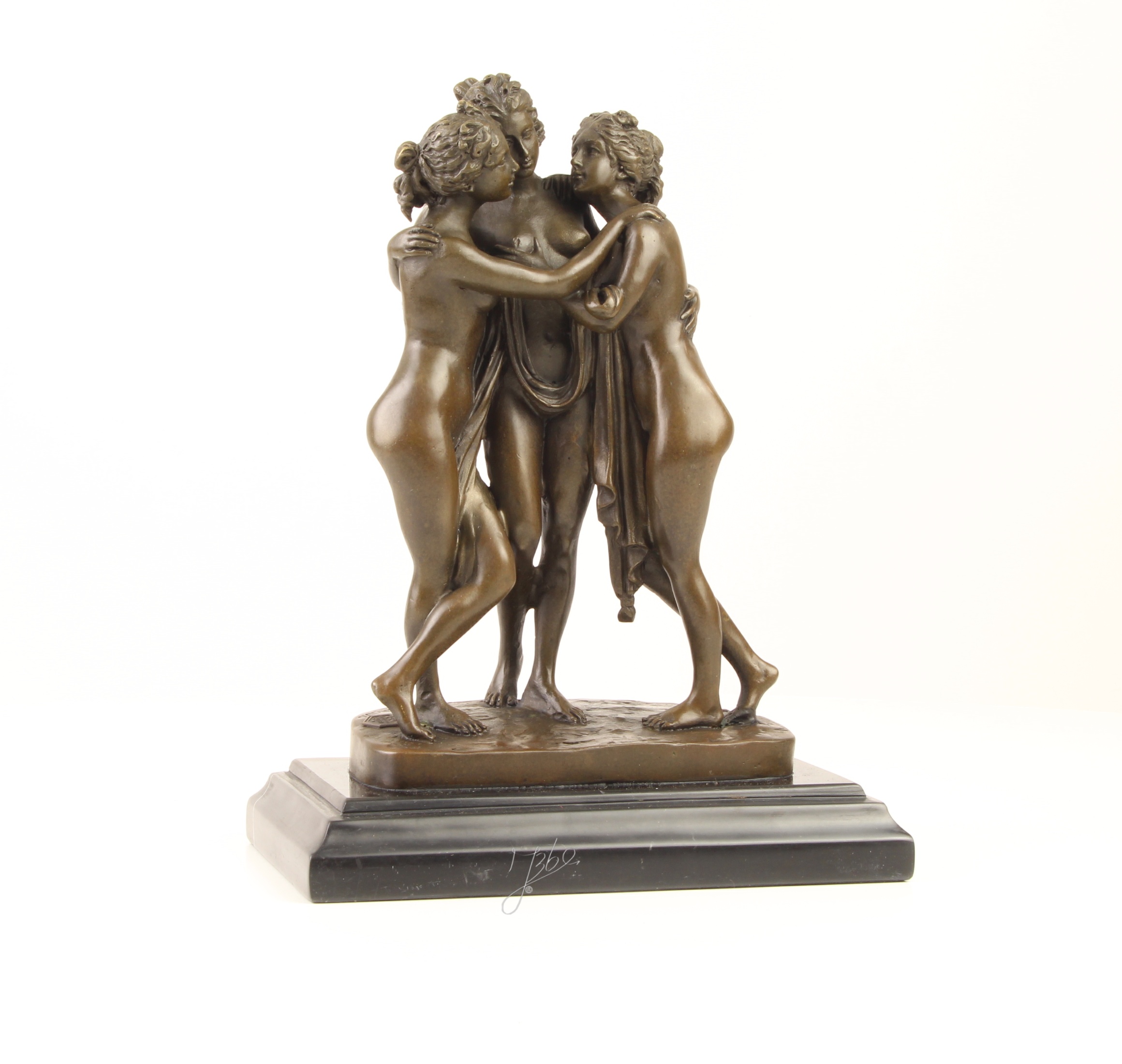 galerie glacis sculpture bronze les trois grâces de canova 3