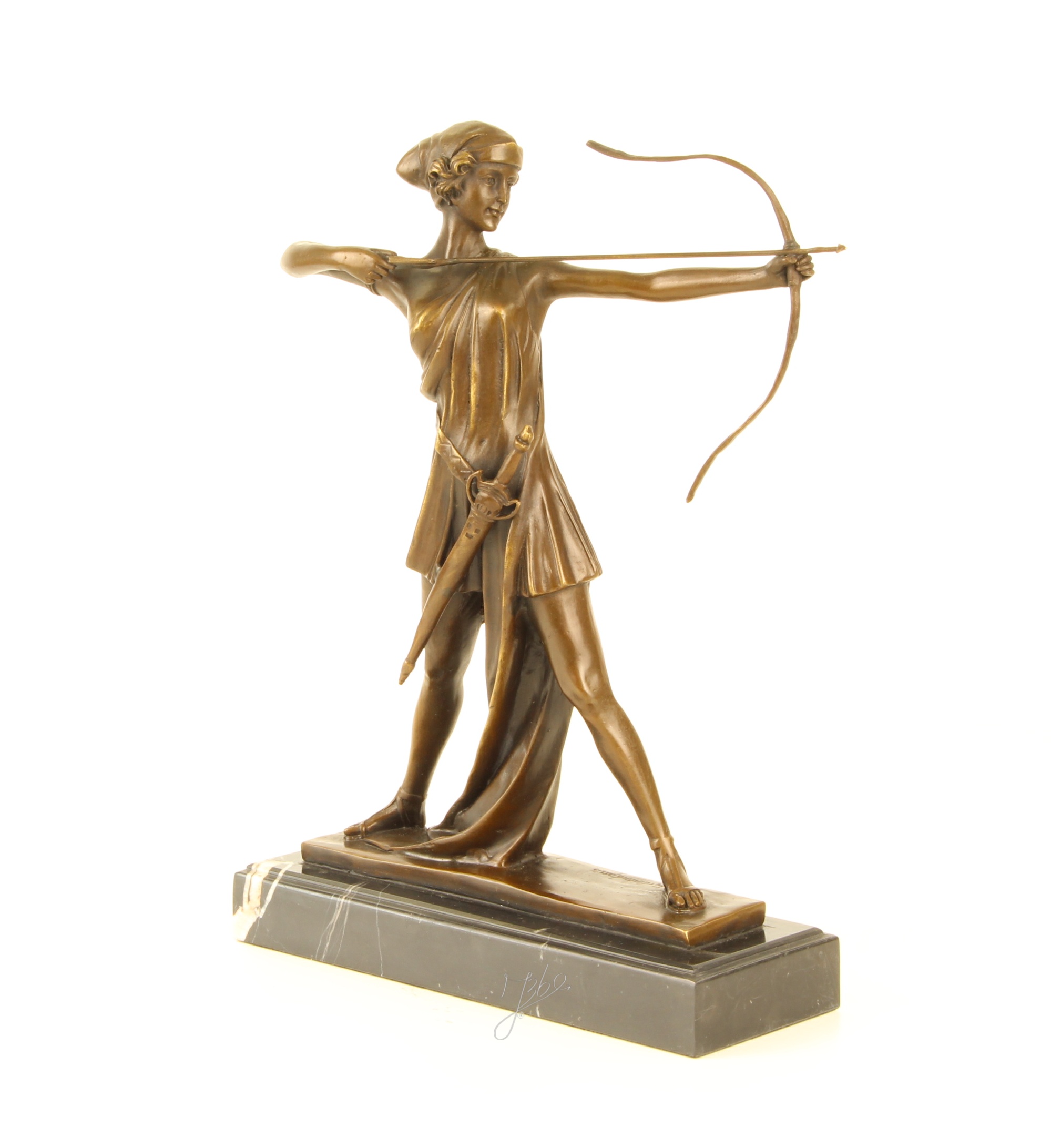 galerie glacis sculpture en bronze de diane la chasseresse