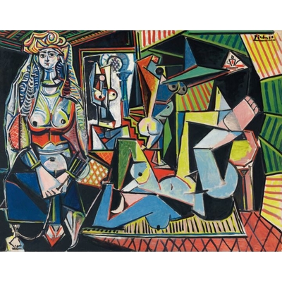 Tableau reproduction de Picasso Les Femmes d Alger