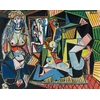 Les-Femmes-d-Alger-peinture-l-huile-sur-toile-uvre-c-l-bre-avec-Picasso-Art
