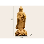 galerie glacis statue laozi en bois sculpté dimension