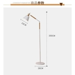 galerie glacis lampadaire style minimaliste en bois mars dimensions