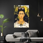galerie glacis autoportrait au collier dépines et colibri de frida kahlo au salon