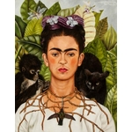 galerie glacis autoportrait au collier d'épines et colibri de frida kahlo 1