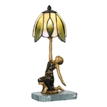 galerie glacis lampe de table Golden Art Deco Lady