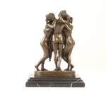 galerie glacis sculpture bronze les trois grâces de canova 2