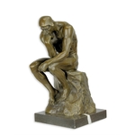 galerie glacis sculpture en bronze du penseur de rodin 22 cm
