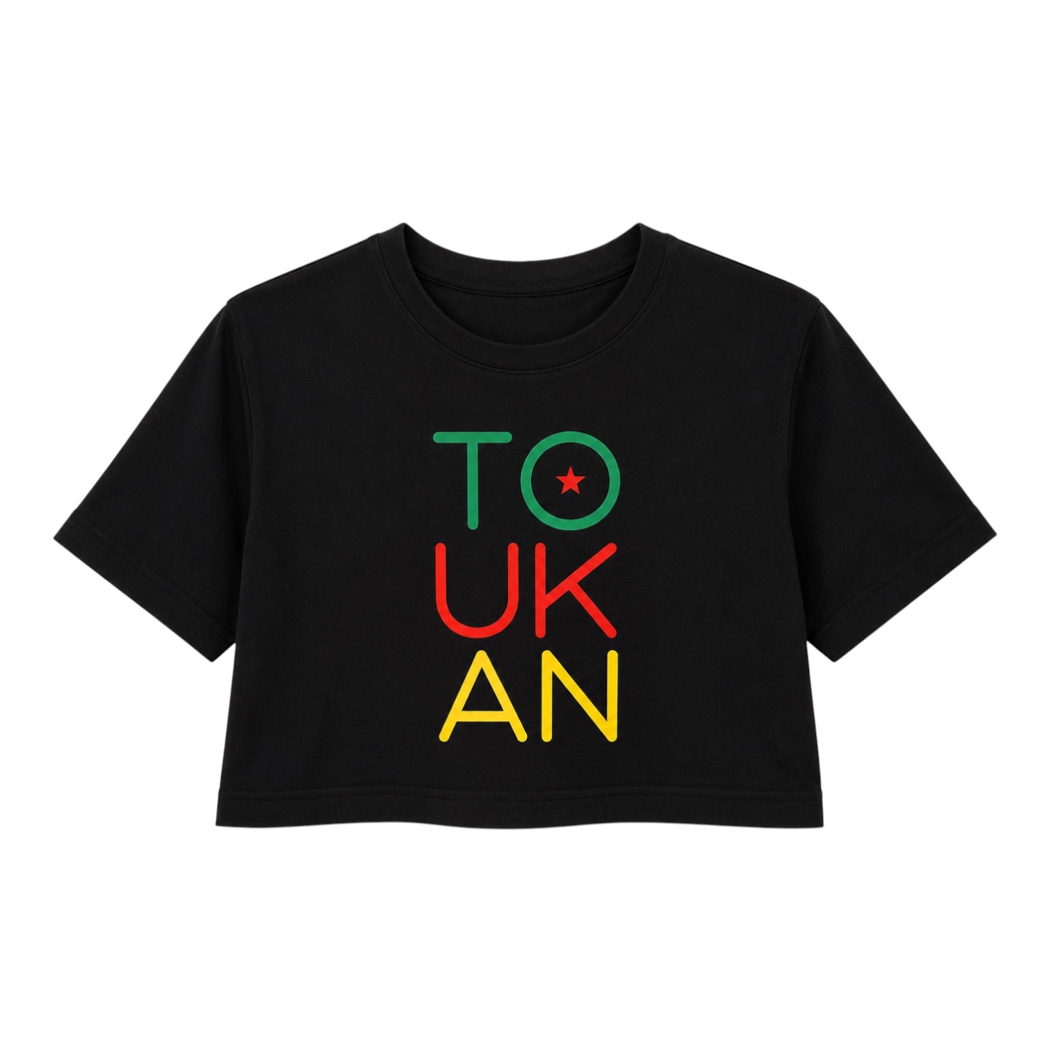 Crop top - TO UK AN - Noir - Femme