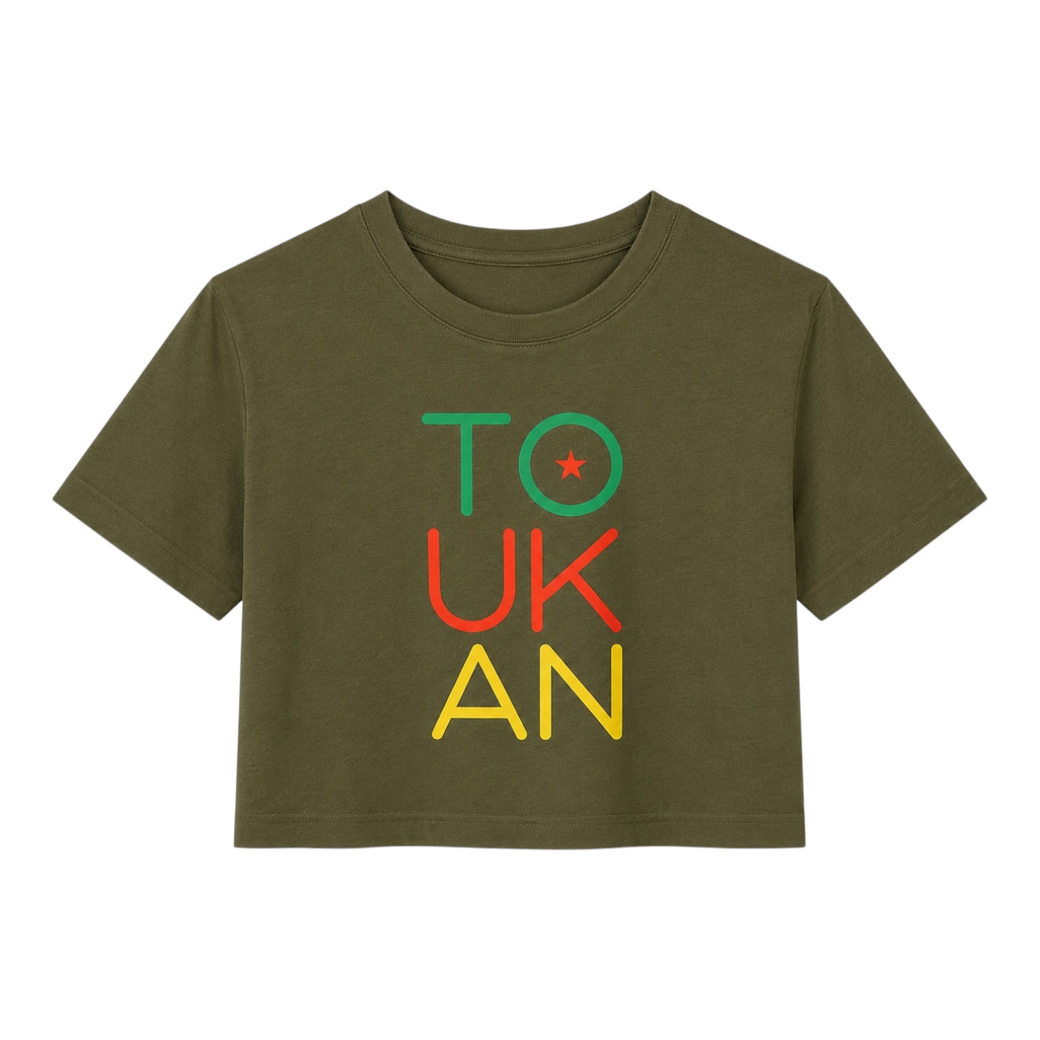 Crop top - TO UK AN - kaki - Femme