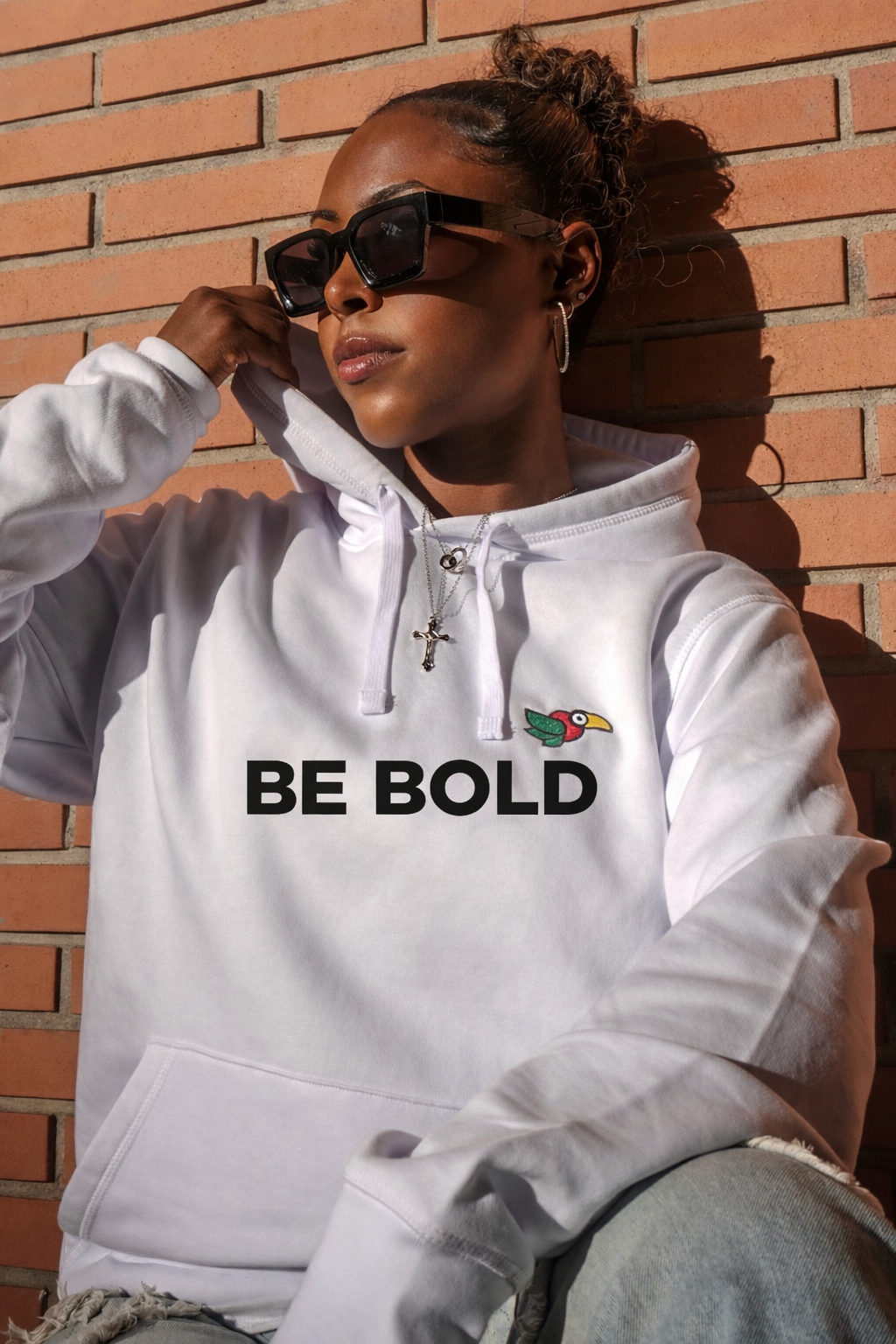 Hoodie Toukan blanc 