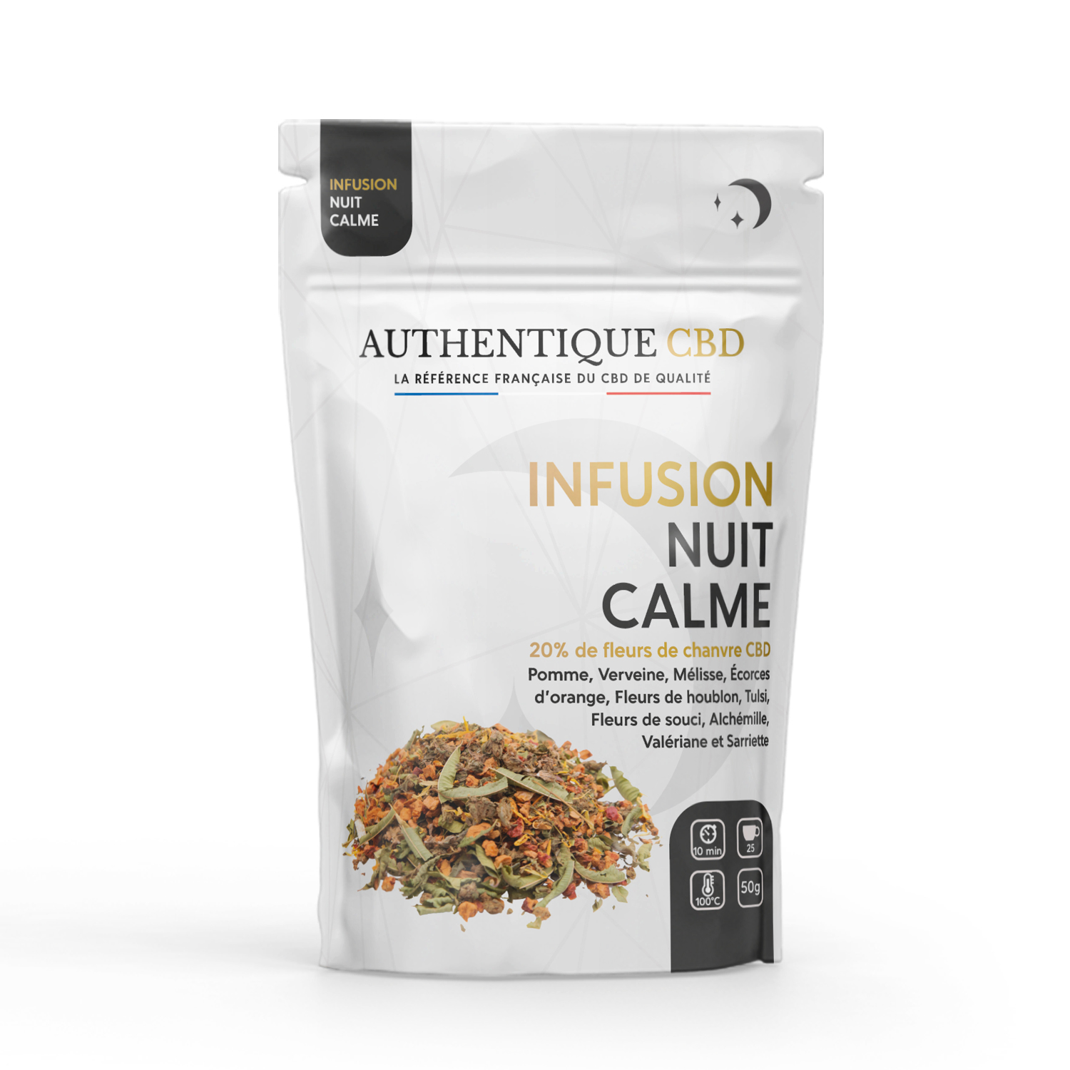 Infusion CBD Nuit Calme à 18,90€, Infusion CBD Pas Cher