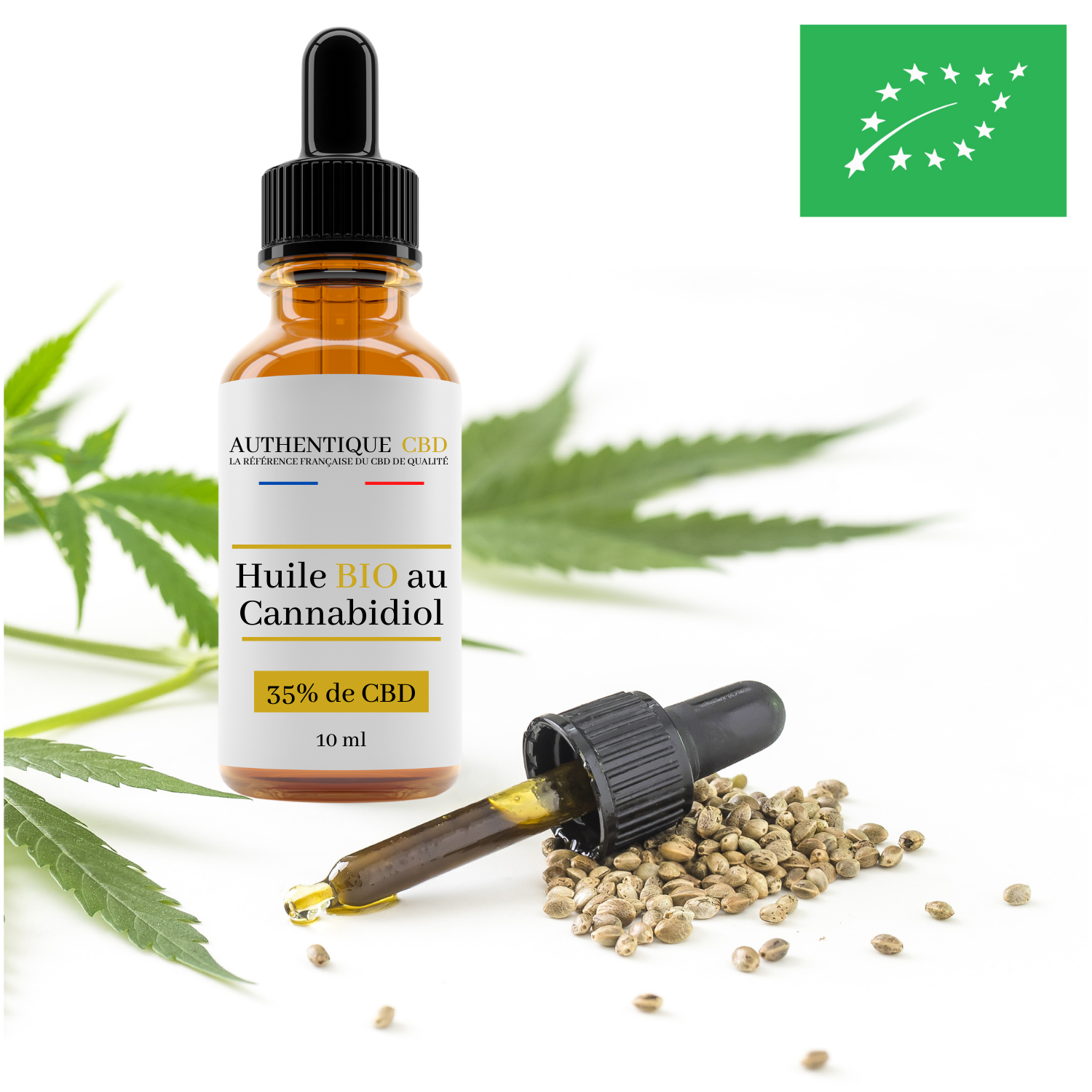 Huile De CBD Bio 35% - Huile Cannabidiol - Authentique-CBD